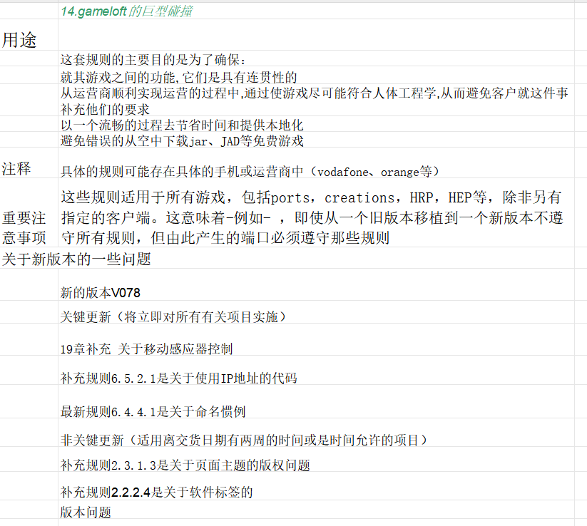 【游戏运营】Gameloft游戏上线发布前测试表-游戏运营社区-游戏星球-三米星球：游戏人&互联网人终身成长的平台