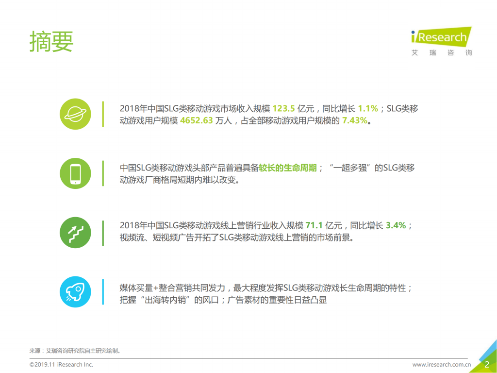 【游戏产业报告】艾瑞咨询：2019年中国SLG类移动游戏线上营销市场研究报告_01