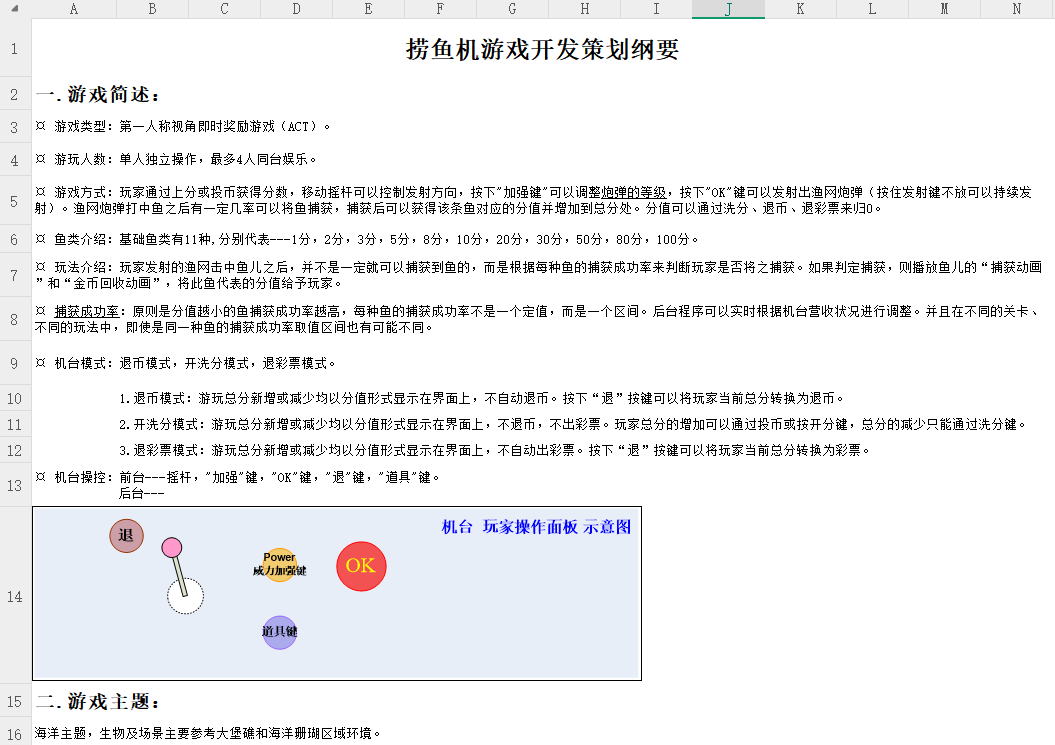 【系统策划】捕鱼策划案.xlsx-游戏策划社区-游戏星球-三米星球：游戏人&互联网人终身成长的平台