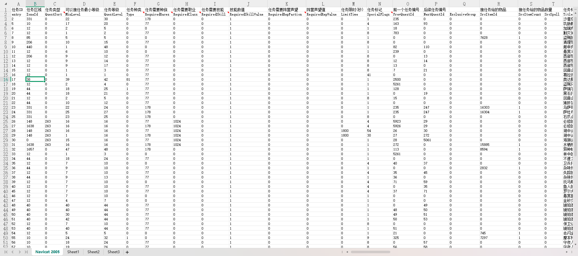 【数值策划】任务模板_quest_template-游戏策划社区-游戏星球-三米星球：游戏人&互联网人终身成长的平台