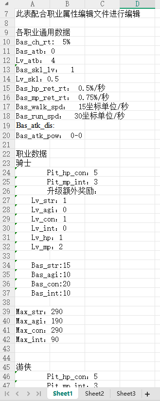 【数值策划】职业属性v0.4-游戏策划社区-游戏星球-三米星球：游戏人&互联网人终身成长的平台