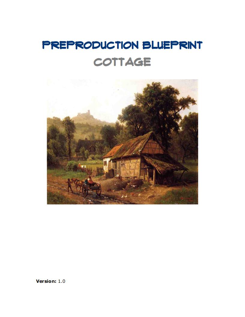 【关卡策划】PreproductionBlueprint-Cottage-Example.pdf-游戏策划社区-游戏星球-三米星球：游戏人&互联网人终身成长的平台