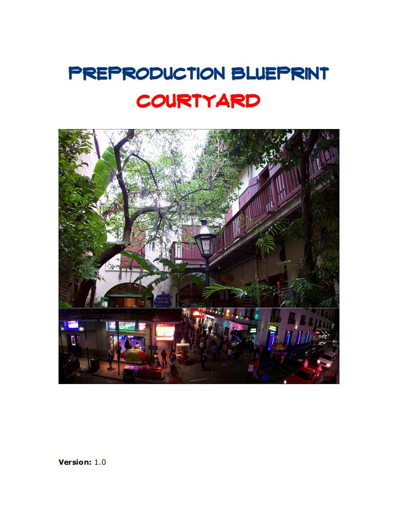 【关卡策划】PreproductionBlueprint-Courtyard-Example.pdf-游戏策划社区-游戏星球-三米星球：游戏人&互联网人终身成长的平台