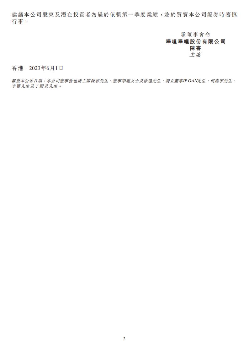 【游戏公司】Bilibili2023Q1_01