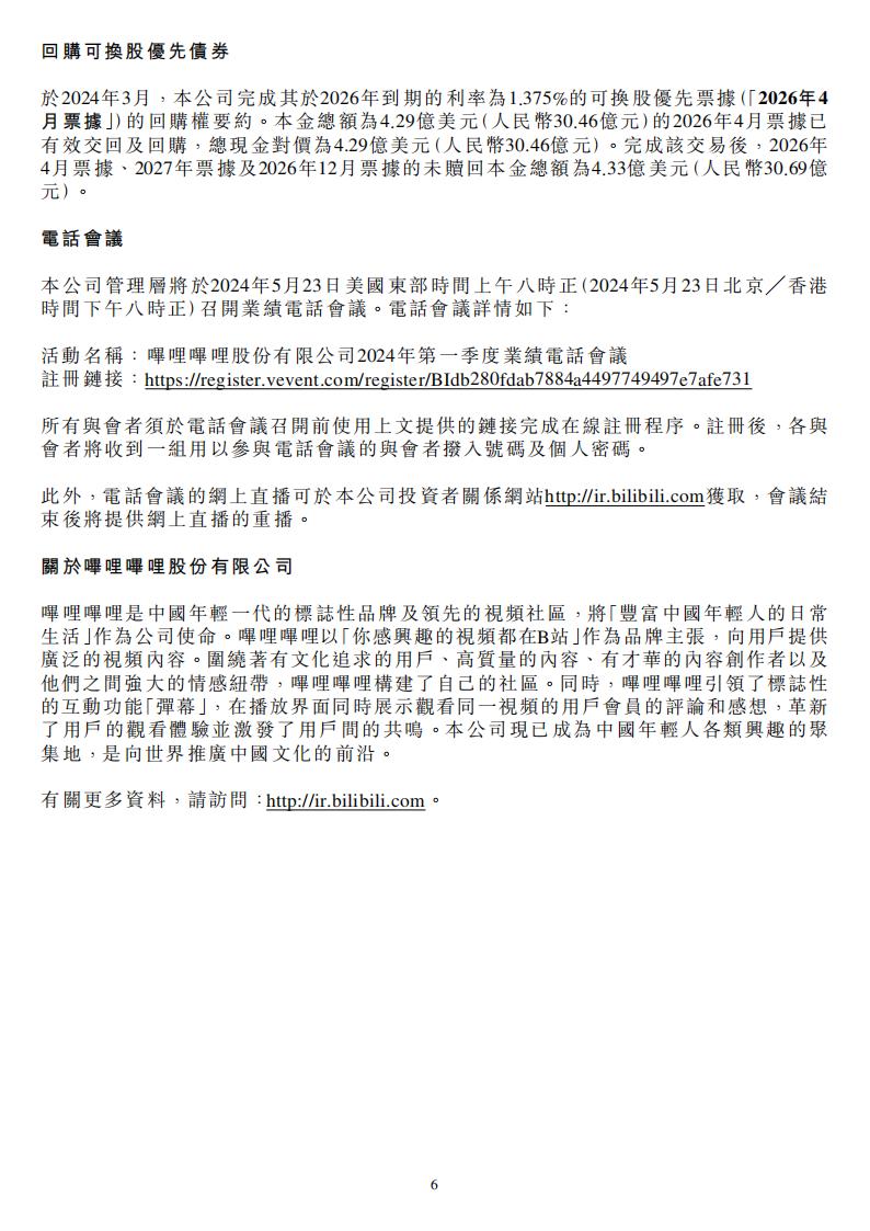 【游戏公司】Bilibili2024Q1_05