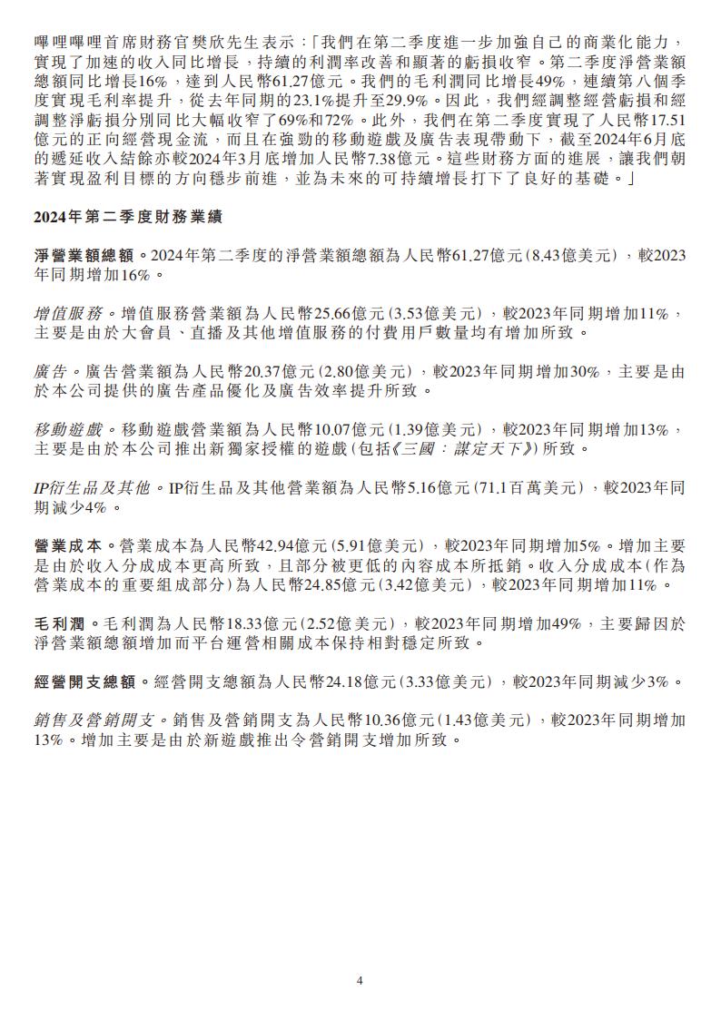 【游戏公司】Bilibili2024半年报_03