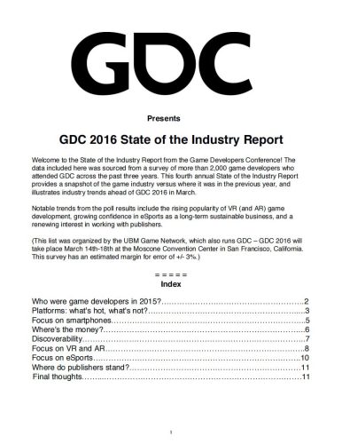 【游戏资讯】2016年游戏开发行业报告.pdf-三米星球:游戏人&互联网人终身成长的平台