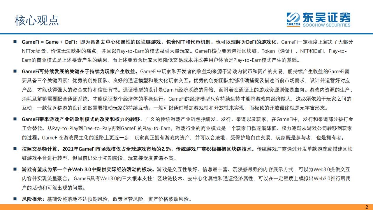 【游戏资讯】2022元宇宙系列研究-区块链游戏-东吴证券_01
