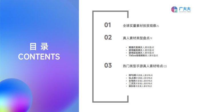 【游戏资讯】2023全球移动游戏真人素材爆款观察-广大大.pdf-三米星球:游戏人&互联网人终身成长的平台