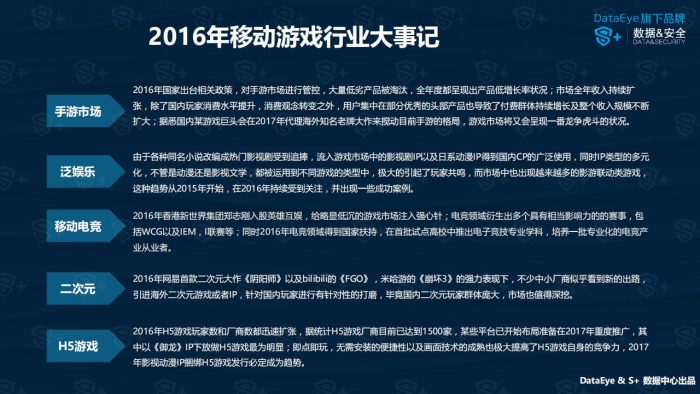 【游戏资讯】DataEye：2016年中国移动游戏行业年度报告.pdf-三米星球：游戏人&互联网人终身成长的平台