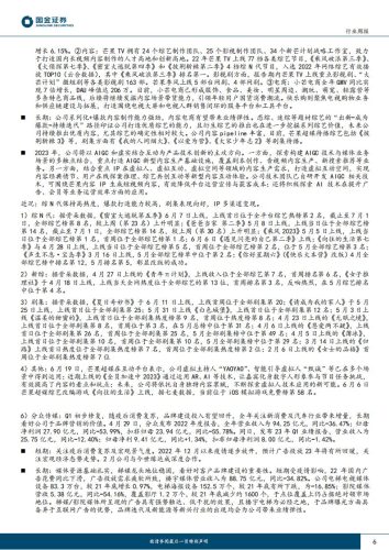 【游戏资讯】传媒互联网产业行业研究：Unity发布AI工具，持续关注游戏板块-20230702-国金证券-23页.pdf-三米星球：游戏人&互联网人终身成长的平台