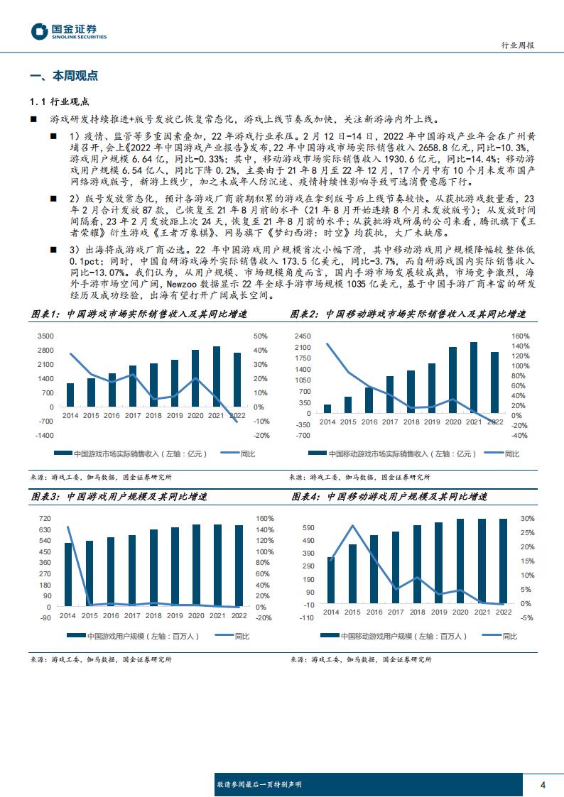 【游戏资讯】传媒互联网行业周报：游戏产业大会召开，微信内测小程序门店快送-20230219-国金证券-23页_03