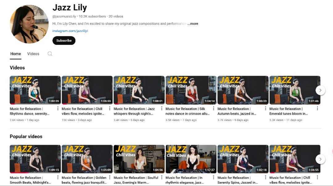 YouTube爵士音乐账号对标分析及延展思路-螃蟹搞钱社区-游戏星球-三米星球：游戏人&互联网人终身成长的平台