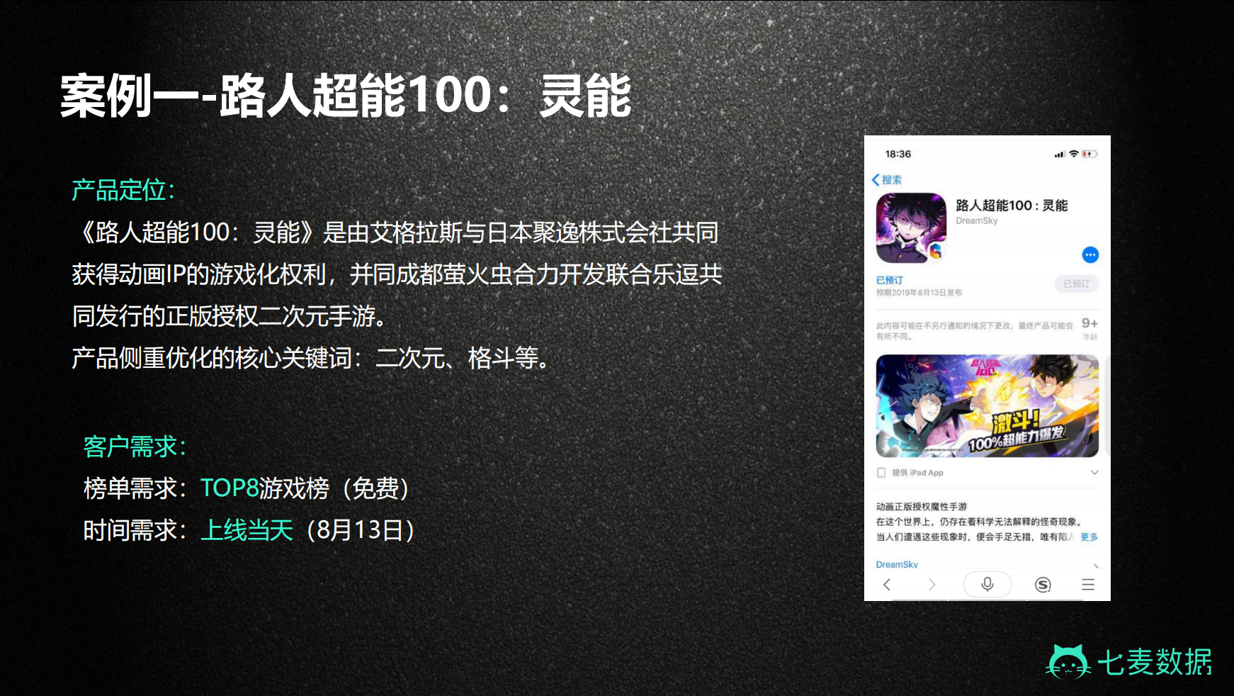 【游戏文档】七麦预约优化案例-路人超能100 ASO预约冲榜案例-游戏运营社区-游戏星球-三米星球：游戏人&互联网人终身成长的平台