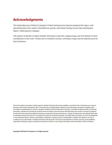 贝恩：2025年全球游戏行业报告：突破边界 制胜未来（英文版）.pdf-三米星球：游戏人&互联网人终身成长的平台