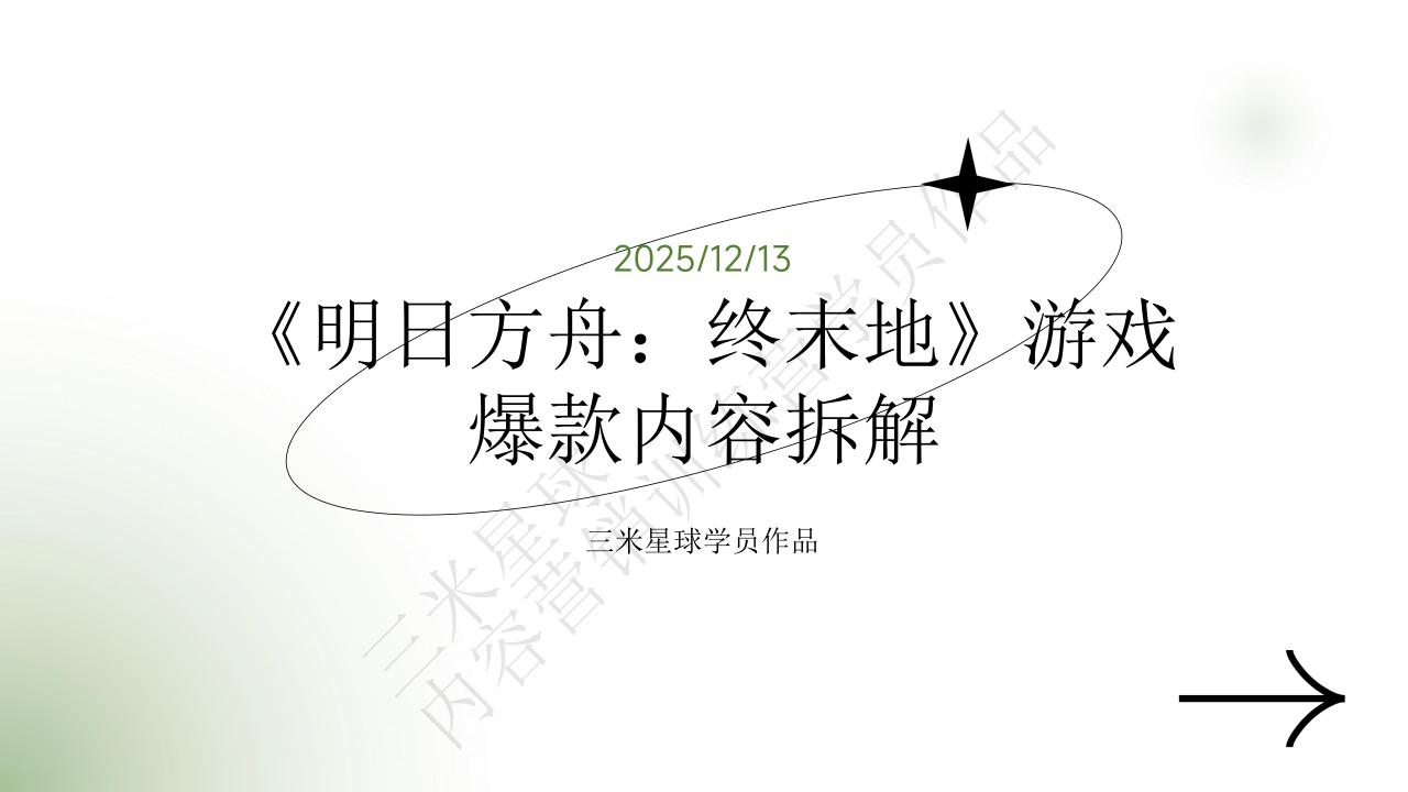 【拆解报告】【内容营销拆解案】《明日方舟：终末地》游戏爆款内容拆解_三米星球训练营学员作品.pdf-拆解报告社区-游戏星球-三米星球：游戏人&互联网人终身成长的平台