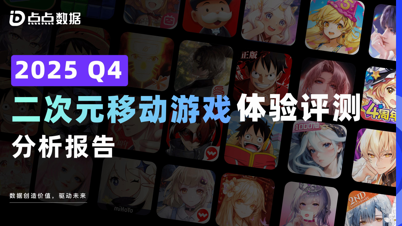 【游戏资讯】2025Q4二次元移动游戏体验评测分析报告-点点数据.pdf-三米星球：游戏人&互联网人终身成长的平台