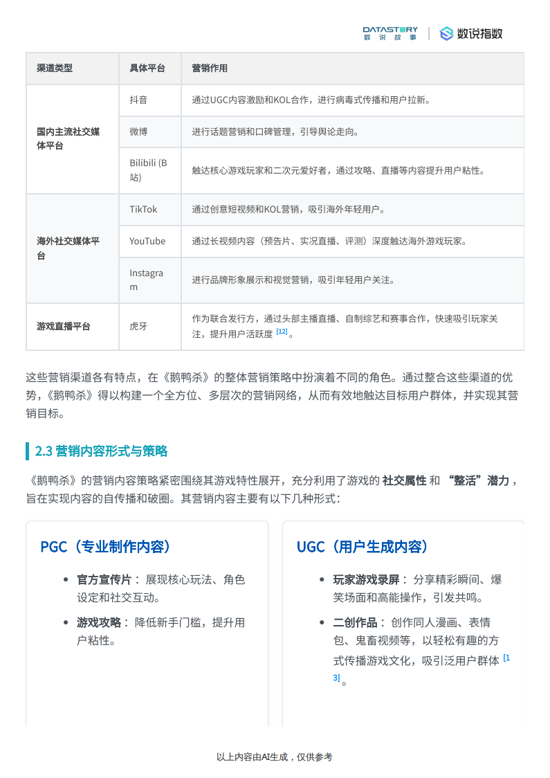 【游戏资讯】【Social Research】《鹅鸭杀》游戏介绍与宣发策略分析.pdf-三米星球：游戏人&互联网人终身成长的平台